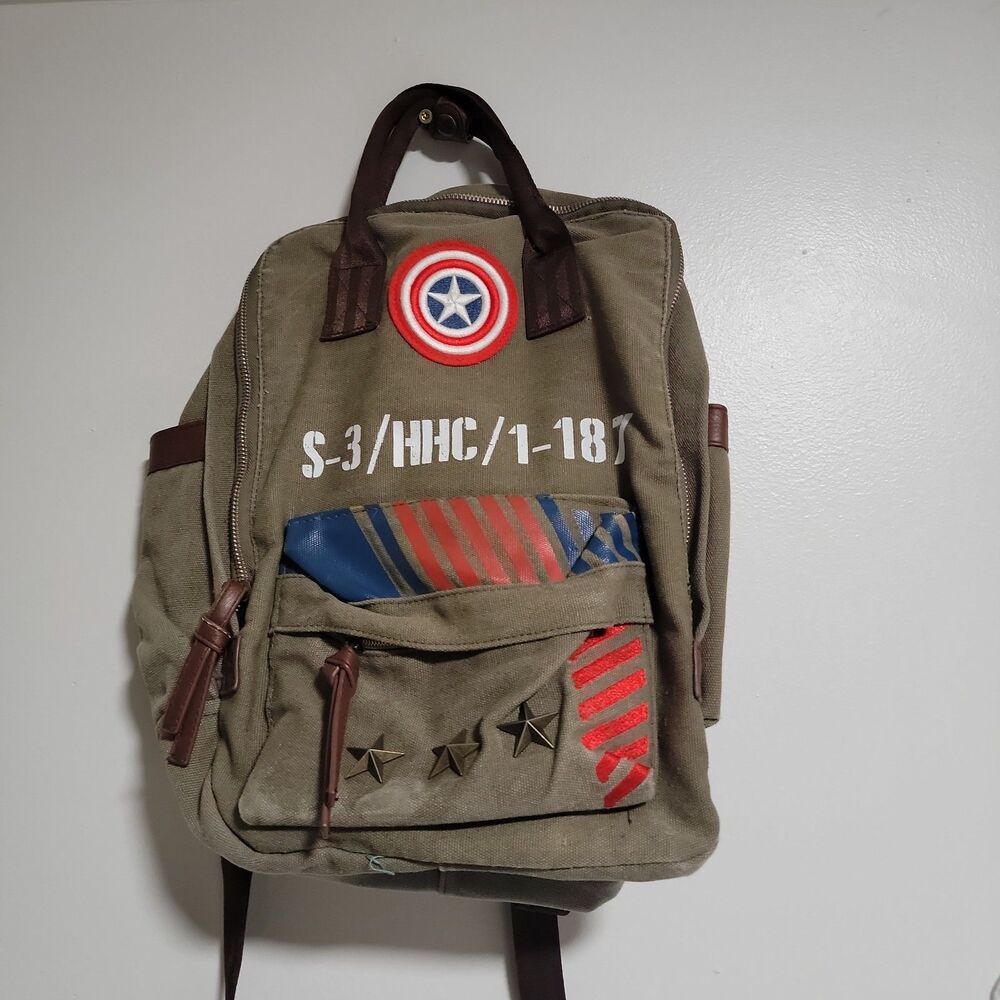 Captain American Marvel Vintage Bookbag